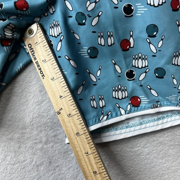 Penguin Swim Trunk Men’s 32 Bowling Pin Novelty Printed Beach Swim Shorts - Picture 10 of 11